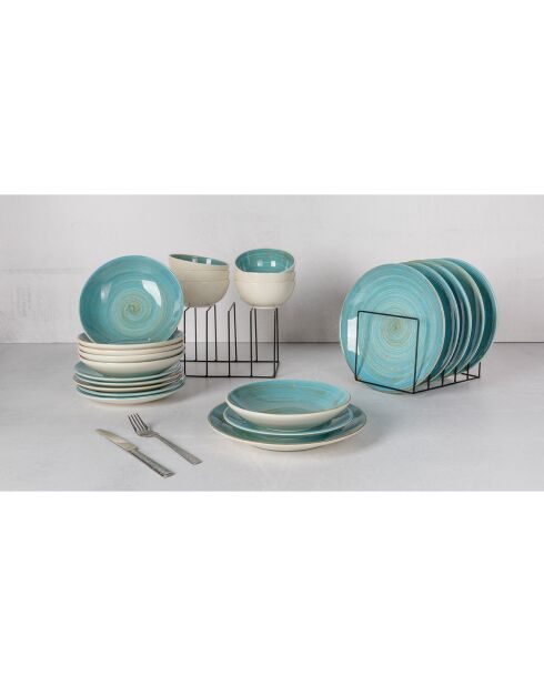 Service de Table Turbolino bleu -24 pièces