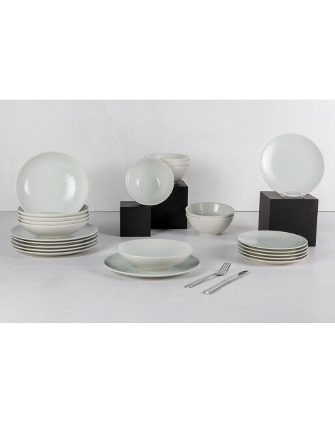 Service de table Ombra blanc -  24 pièces