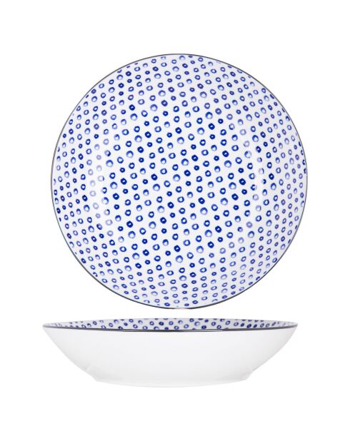 Service petit déjeuner Tondo bleu - 18 pièces