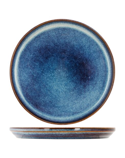Service de table Jade Indigo en Grès bleu - 12 pièces