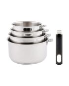 Batterie de cuisine argentée
