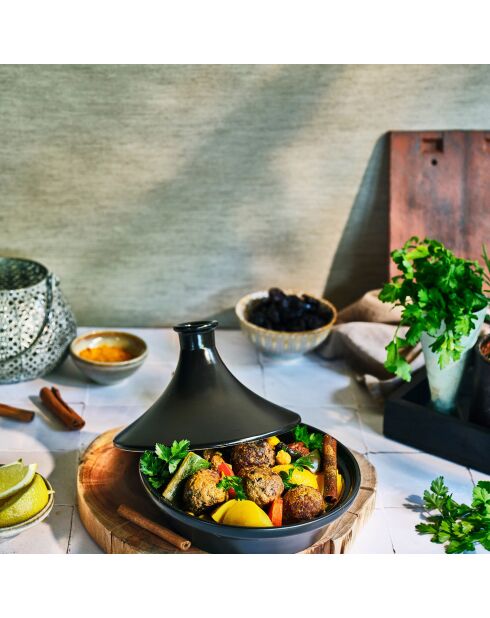 Tajine Onyx noire