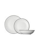 Service de table Speckle blanc - 18 pièces