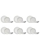 Service de table Speckle blanc - 18 pièces