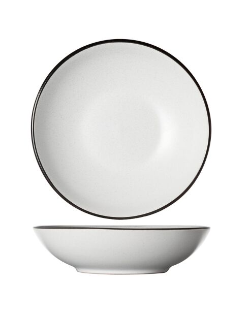 Service de table Speckle blanc - 18 pièces