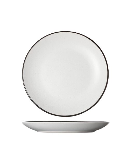 Service de table Speckle blanc - 18 pièces