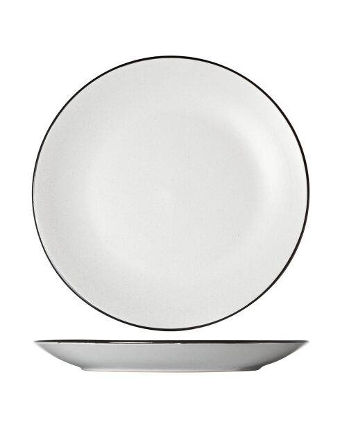 Service de table Speckle blanc - 18 pièces