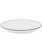 6 Assiettes en Porcelaine Renee blanc/noir