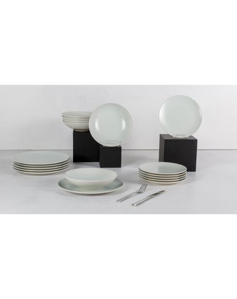 Service de table Ombra blanc -  18 pièces