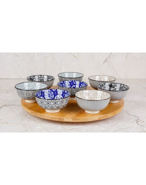 Service Apéritif Terramo multicolore -  9 pièces
