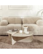 Table basse Orion travertin - 90x30x60 cm