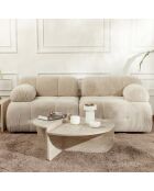 Table basse Orion travertin - 90x30x60 cm