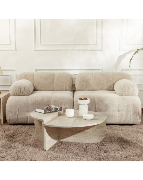 Table basse Orion travertin - 90x30x60 cm