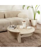 Table basse Orion travertin - 90x30x60 cm
