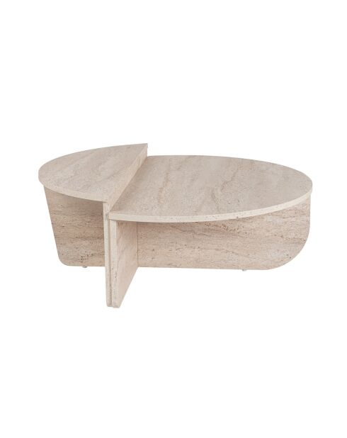 Table basse Orion travertin - 90x30x60 cm