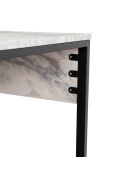 Bureau Twin marbre freesia/noir - 240x74x60 cm