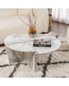 Table basse Orion marbre freesia - 90x30x60 cm