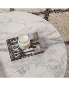 Table basse Orion marbre freesia - 90x30x60 cm