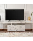 Meuble TV Enclave marbre freesia - 180x50x31.3 cm
