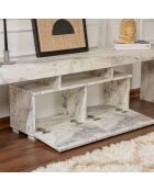 Meuble TV Enclave marbre freesia - 180x50x31.3 cm