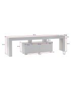 Meuble TV Enclave marbre freesia - 180x50x31.3 cm