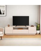 Meuble TV Veramont vison/travertin - 180x44.6x44.5 cm