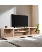 Meuble TV Veramont vison/travertin - 180x44.6x44.5 cm
