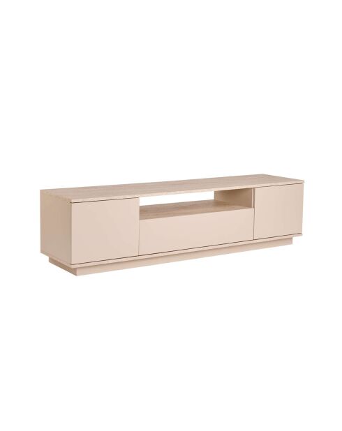 Meuble TV Veramont vison/travertin - 180x44.6x44.5 cm