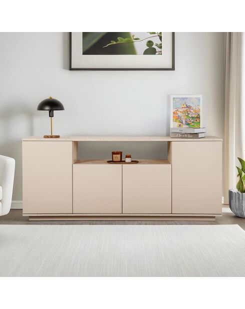 Console Arista vison/travertin - 180x75x44.5 cm