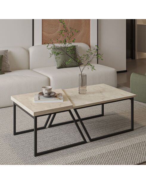 Table basse Verona travertin