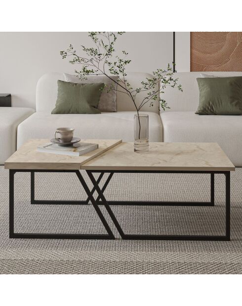 Table basse Verona travertin