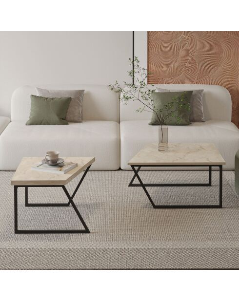 Table basse Verona travertin