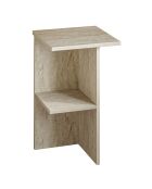 Table de chevet Leray travertin - 36x60x36 cm