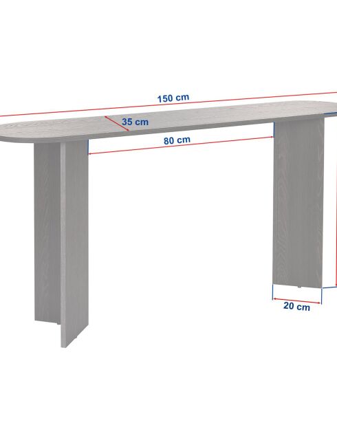 Console Sira travertin - 150x75x35 cm