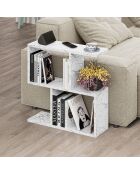 Table d'appoint Homemania marbre de carrare - 60x60x20 cm
