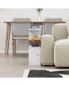 Table d'appoint Homemania marbre de carrare - 60x60x20 cm