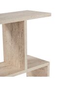 Table d'appoint Life travertin - 60x60x20 cm
