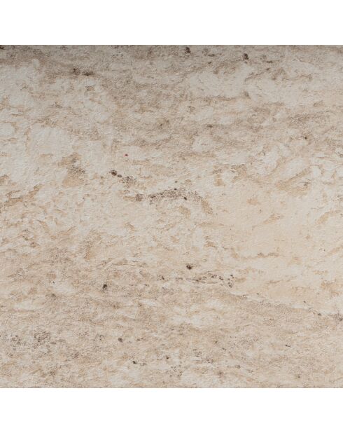 Table d'appoint Life travertin - 60x60x20 cm