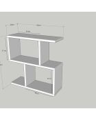Table d'appoint Life travertin - 60x60x20 cm