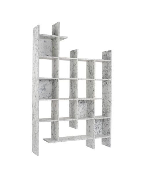 Bibliothèque Manco marbre de carrare - 122x188x25.5 cm