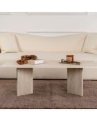 Table basse Sabin travertin - 119x40x60 cm