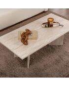 Table basse Sabin travertin - 119x40x60 cm