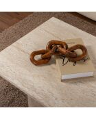 Table basse Sabin travertin - 119x40x60 cm