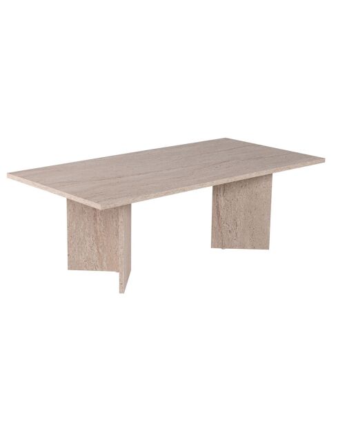 Mesita Sabin de travertino - 119x40x60 cm