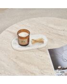 Table basse Soleil travertin - 90x40x90 cm