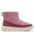 Botas de estilo de vida rosas sin cordones Sorel Explorer Iii para jóvenes