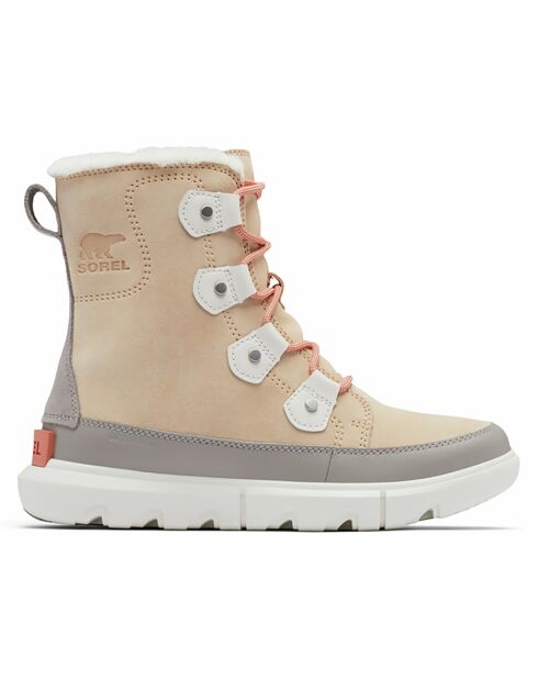 Bottes lifestyle Sorel Explorer Ii Joan Faux Fur Wp beiges