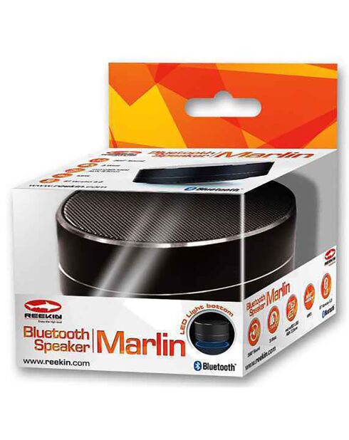 Haut-parleur Bluetooth Reekin noir - D.7x5 cm