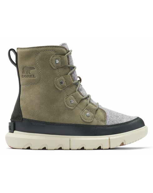 Bottes lifestyle Sorel Explorer Ii Joan Felt Wp vertes