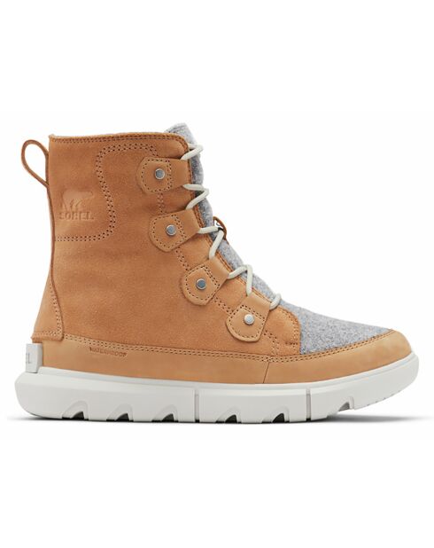 Bottes lifestyle Sorel Explorer Ii Joan Felt Wp marron